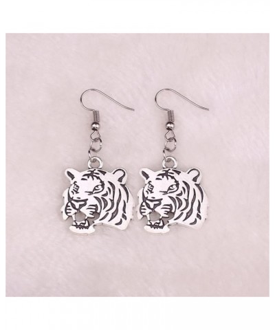 Tiger Face Earrings for Women Girls Personalized Vintage Bohemian Lifelike Forest Animals Dangle Drop Hook Earrings Jewelry T...