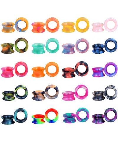 40PCS Soft Silicone Ear Gauges Flesh Tunnels Plugs Stretchers Expander Camouflage Pattern Ear Piercing 2g-16mm 2g(6mm) $11.28...