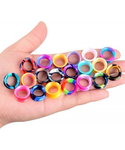 40PCS Soft Silicone Ear Gauges Flesh Tunnels Plugs Stretchers Expander Camouflage Pattern Ear Piercing 2g-16mm 2g(6mm) $11.28...