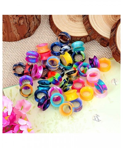 40PCS Soft Silicone Ear Gauges Flesh Tunnels Plugs Stretchers Expander Camouflage Pattern Ear Piercing 2g-16mm 2g(6mm) $11.28...