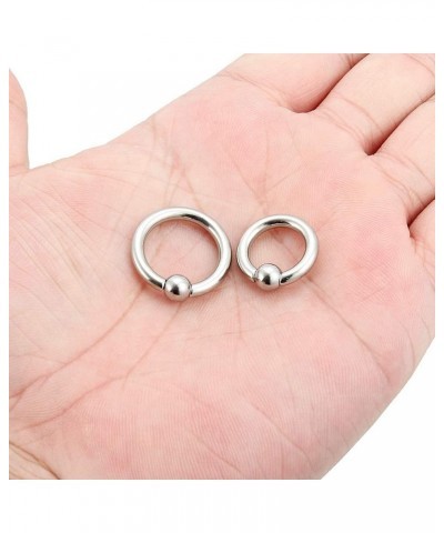 PA Ring Captive Bead Rings Spring Action CBR Monster Screwball Rings 316L Surgical Steel Pierced Body Jewelry 2G 4G 6G 8G 2PC...