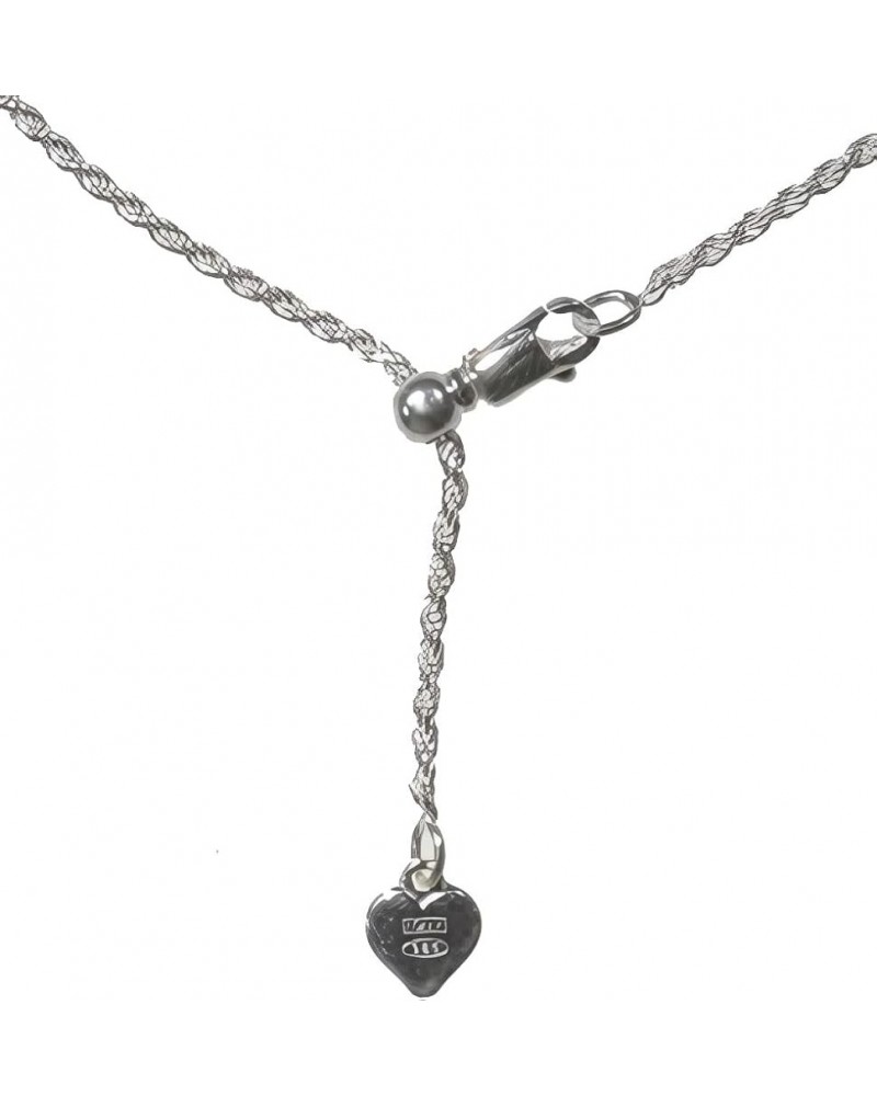 Sterling Silver Easy Adjust Diamond-Cut Rope Chain 1.4mm $30.24 Necklaces