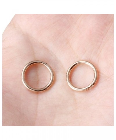 18g-16g-14g Surgical Steel Hinged Segment Hoop for Nose Septum Cartilage Helix Tragus Conch Rook Daith Lobe 6mm-8mm-10mm-12mm...