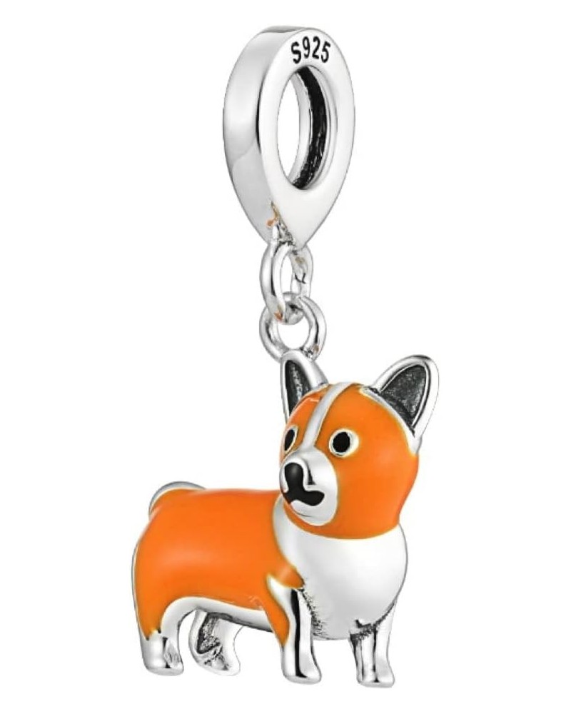 Pembroke Welsh Corgi 925 Sterling Silver Charms Beads Pendants for Pandora Bracelets & Necklaces Etc $19.35 Bracelets