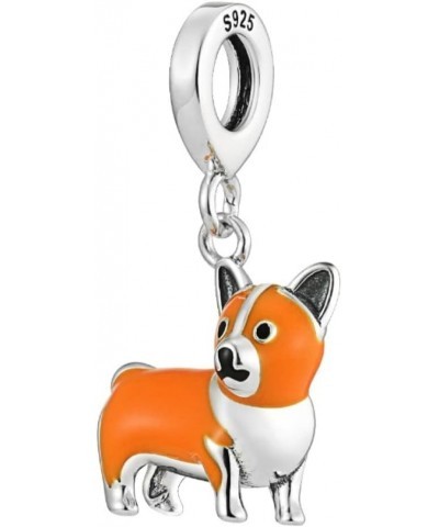 Pembroke Welsh Corgi 925 Sterling Silver Charms Beads Pendants for Pandora Bracelets & Necklaces Etc $19.35 Bracelets