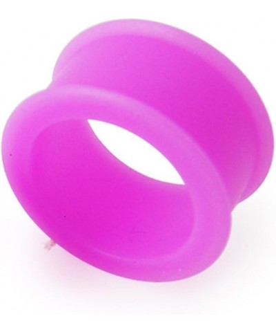 Purple Soft and Flexible Silicone Double Flared Tunnels Ear Plugs - Sold by Piece 10.0 Millimeters $9.16 Body Jewelry