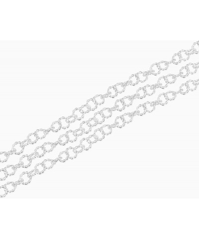 1pc Authentic 925 Sterling Silver 3.8mm 6.2mm Twisted Wire Link Chain Necklace Tarnish Resistant Hypoallergenic Nickel Free W...