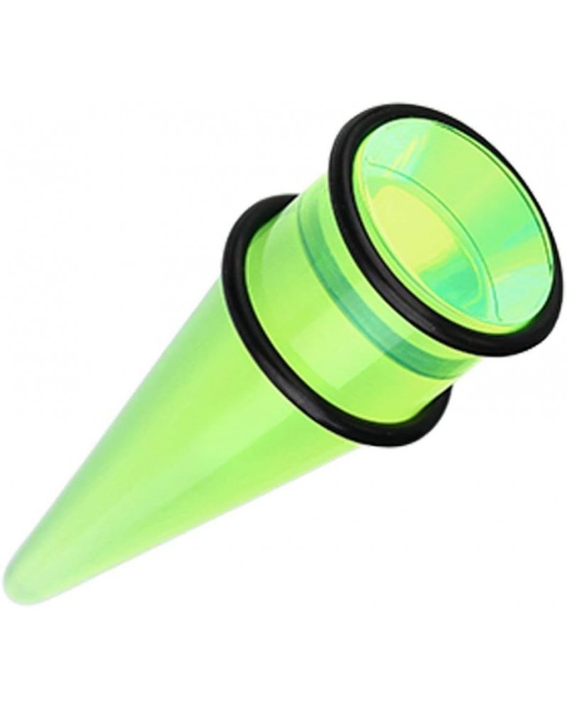 Basic Shorty UV Acrylic Ear Stretching Taper 5/8" (16mm), Green $9.68 Body Jewelry