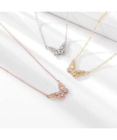 Women's Choker Necklace Fish Bone The Big Dipper Butterfly Necklace 14K Gold Plated Necklace golden color $8.09 Necklaces