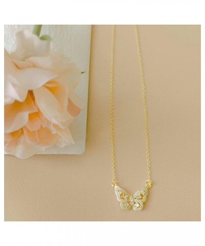 Women's Choker Necklace Fish Bone The Big Dipper Butterfly Necklace 14K Gold Plated Necklace golden color $8.09 Necklaces