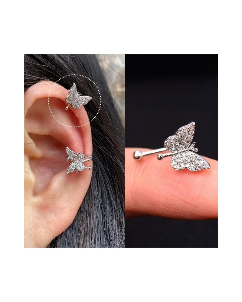 1Pc Helix Cartilage Conch Fake Without Piercing Cuff Earring Earcuff Wrap Rock Earring Cuff No Piercing Women Clip Adjustable...