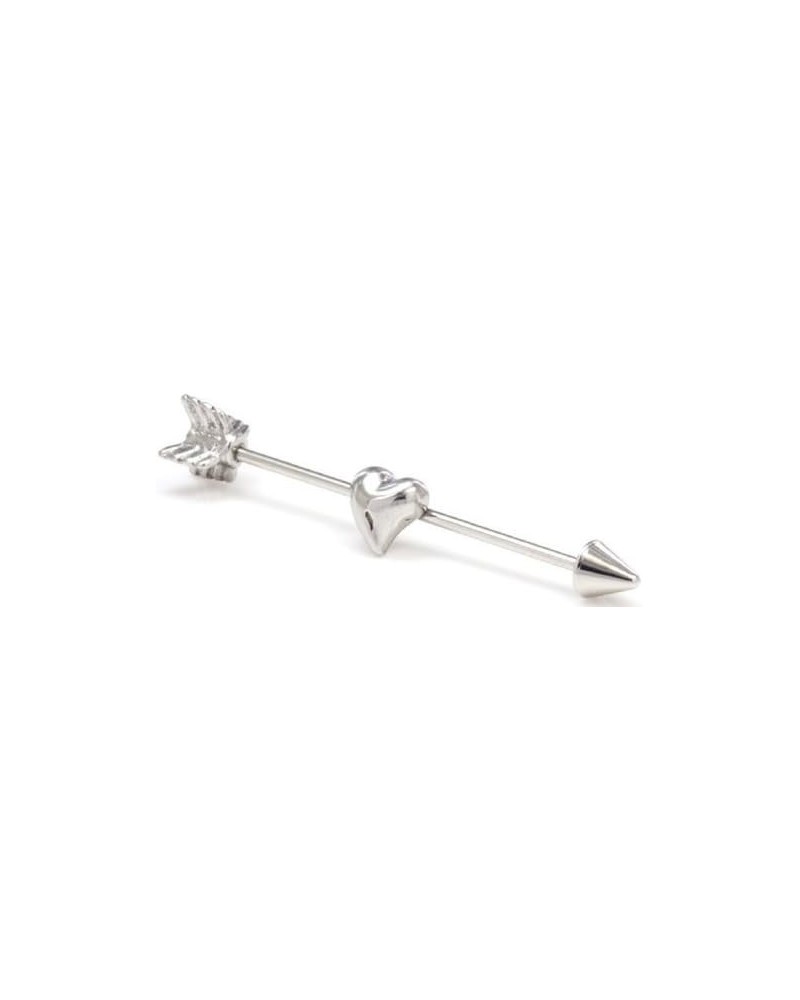 316l Surgical Heart Arrow 14g 1 3/8 Industrial Bar Ch136 $8.54 Body Jewelry