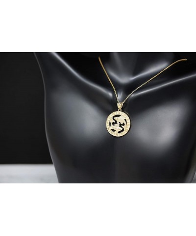 10k Yellow Gold Zodiac Pendant Necklace 22.0 Inches Capricorn $88.55 Necklaces