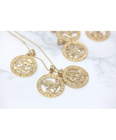 10k Yellow Gold Zodiac Pendant Necklace 22.0 Inches Capricorn $88.55 Necklaces