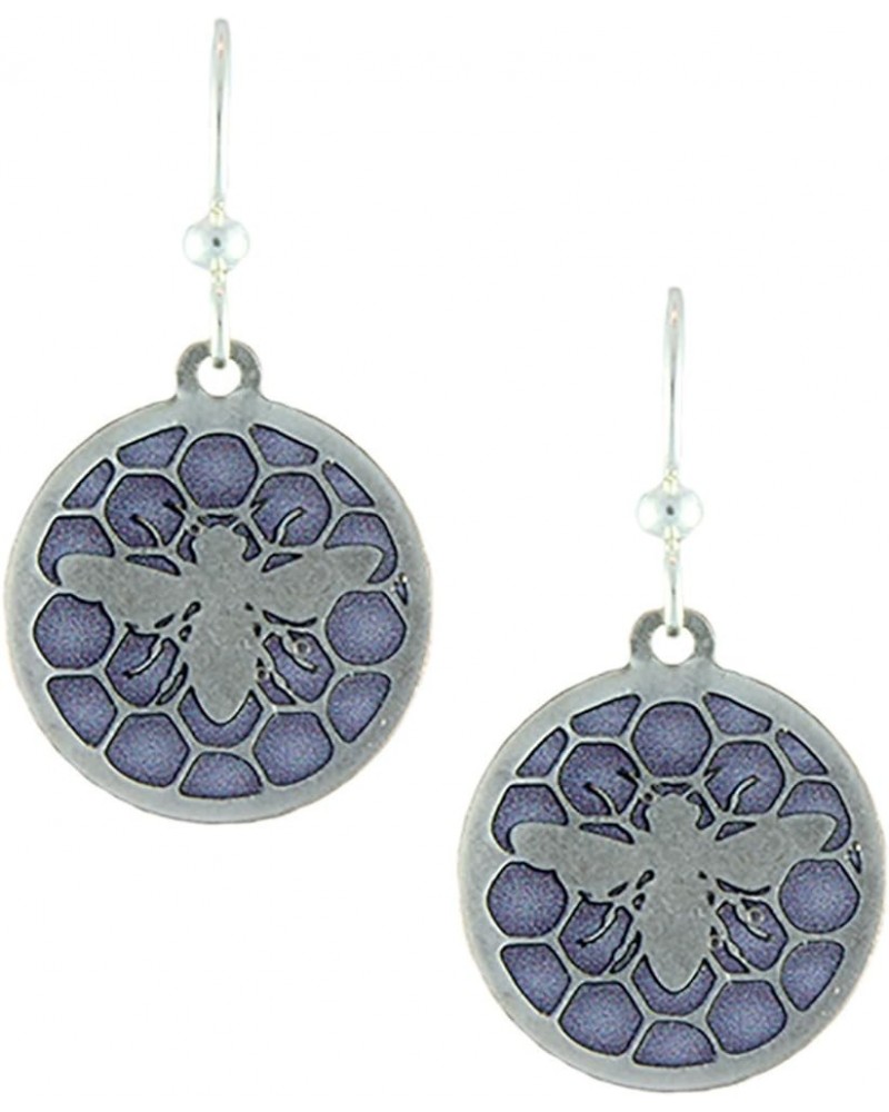 Earth Dreams- Royal Jelly Earrings w/o Beads Silver/Purple $15.24 Earrings