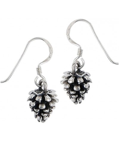 Wilderness Pine Cone Outdoors .925 Sterling Silver Camping Dangle Tree Earrings $11.31 Earrings