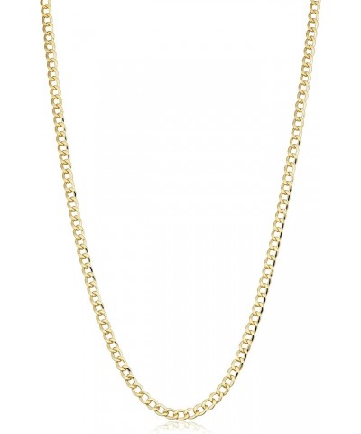 Solid 14k Yellow Gold Filled Miami Cuban Curb Chain Necklace for Men and Women (3.2 mm, 4 mm, 5 mm, 6 mm, 7.4 mm or 9 mm) 30 ...