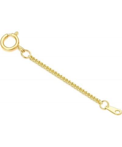 14k Gold 0.5"/1"/1.5"/2"/3" Necklace Bracelet Extender Chain, Necklace Extender Gold 14k, Durable Removable Gold Chain Extend...