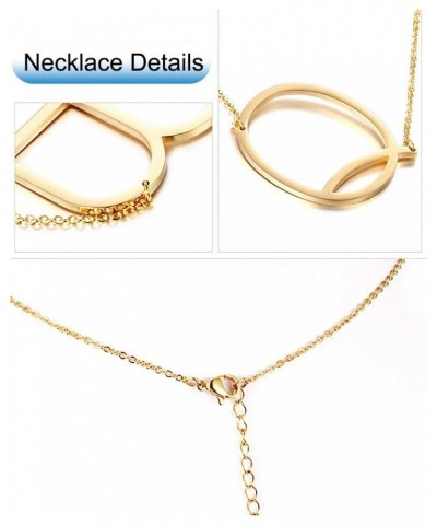 Initial Letter Necklace Gold Plated Stainless Steel Alphabet Sideways Personalized Necklace Name Jewelry Chain V $6.88 Necklaces