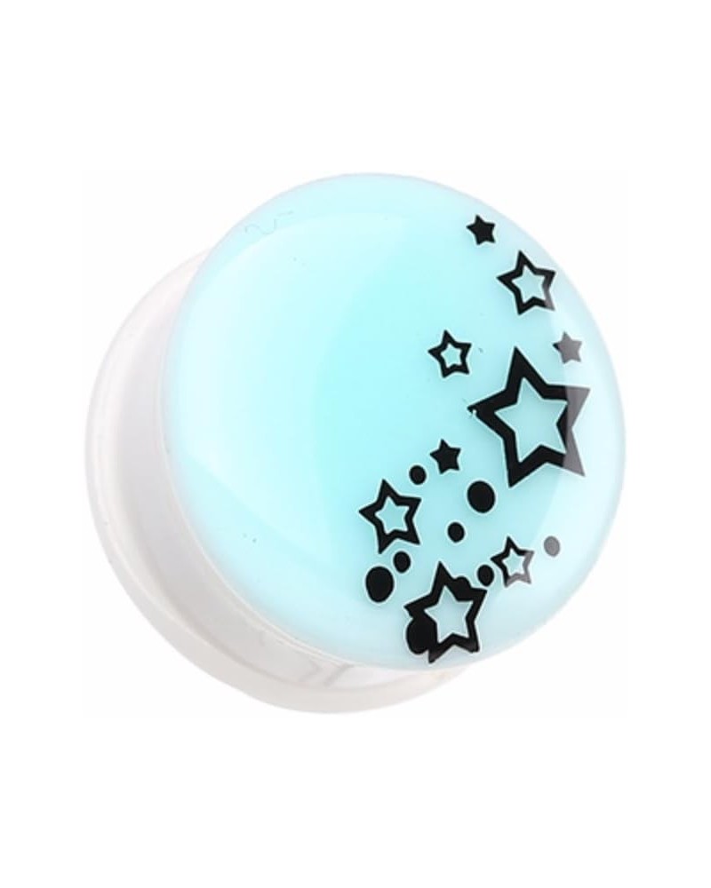 Glow in the Dark Star Cluster Single Flared WildKlass Ear Gauge Plug (Sold as Pairs) 5/8" (16mm) $9.87 Body Jewelry