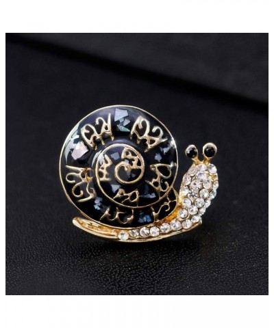 Brooch pins Women Enamel Crystal Animal Insect Pin Lapel Pin Large Safety Pin Snails $6.83 Brooches & Pins