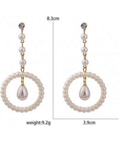 Long Pearl Earrings Pearl Dangle Drop Tassel Earrings for Women Teen Girl Gold Butterfly Hypoallergenic Jewelry For Bridal We...