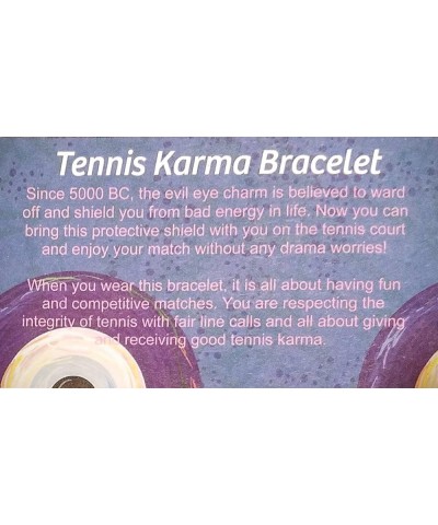 Tennis Karma Bracelet - Great Tennis Gift for Women - Makes Great Gifts For Tennis Players Turquoise $13.44 Bracelets