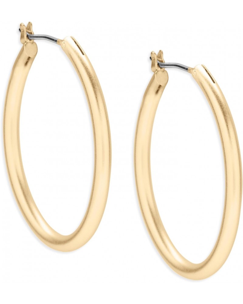 Basic Gold Tone Hoop Earrings $9.90 Earrings