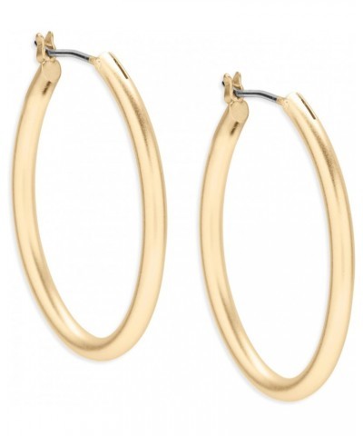 Basic Gold Tone Hoop Earrings $9.90 Earrings