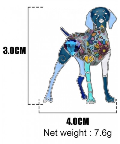 Enamel Alloy Crystal Labrador Dog Brooch Pins Scarf Suit Dress Jewelry Gifts for Women Lady Girl Blue $8.09 Brooches & Pins