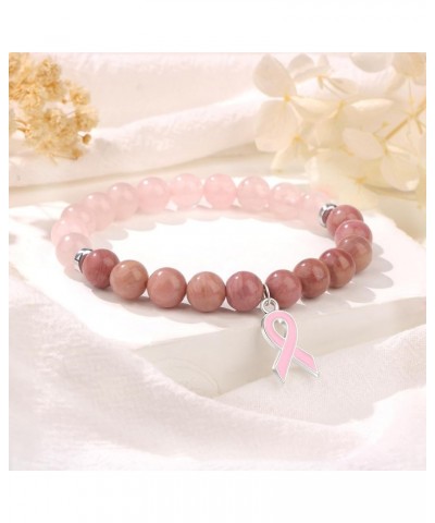 12 24 Pcs Breast Cancer Awareness Bracelet Gifts for Women Inspirational Breast Cancer Bracelets Bulk, Survivor Motivational ...