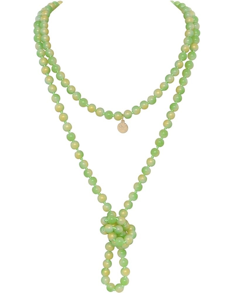 Vintage Imitation Pearl Choker Necklace Elegant Bridal Jewelry Set with Matching Earrings 1207-Green Grape $8.83 Jewelry Sets