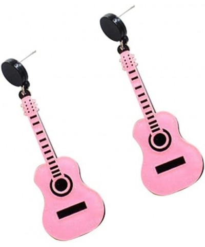 Classical Acrylic Bass Electric Guitar Drop Dangle Earrings Music Violin Instrument Love Heart for Women Girls Teacher Party ...