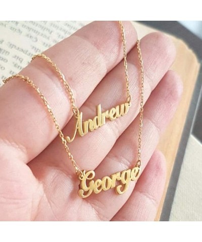 Custom Name Necklace for Women, Customized Nameplate Necklace Dainty Personalized Jewelry Gifts for Girlfriend, Mom Layered C...