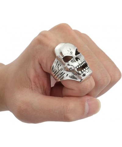 Goth Rock Rings Set for Men Women-Punk Hog Cross Skull Eagle Claw Stone Rings-Horror Movie Jewelry Gifts Skull Rings for Fans...