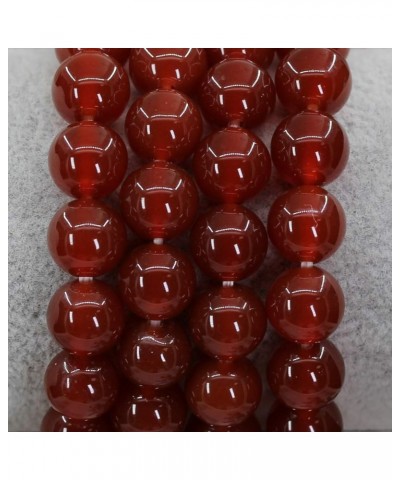 Natural Gemstone 10mm Round Beads Stretch Bracelet 7 Inch Red Agate $10.44 Bracelets