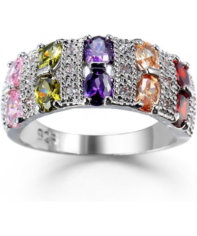 SparkleGem Twisty Detoxing Ring,Moissanite Magnetology Lymphvity Ring,Engagement and Wedding Ring Multicolor $8.84 Rings