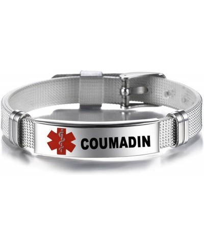 Emergency Medical Bracelets Lasers Engraved Adjustable Wristband Medical Alert IDs Bracelet Jewelry for Men Women Type 1 Diab...