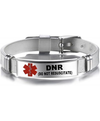 Emergency Medical Bracelets Lasers Engraved Adjustable Wristband Medical Alert IDs Bracelet Jewelry for Men Women Type 1 Diab...