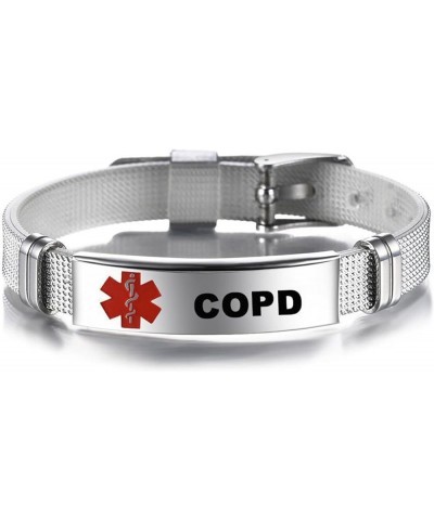 Emergency Medical Bracelets Lasers Engraved Adjustable Wristband Medical Alert IDs Bracelet Jewelry for Men Women Type 1 Diab...