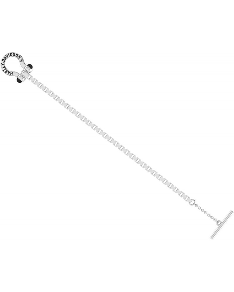 Harley-Davidson Women's Horseshoe Toggle Sterling Silver Chain Bracelet 7.5 $66.68 Bracelets