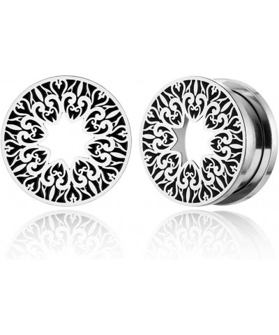 1 Pair New Classic gauges Ear Plugs Tunnels Hypoallergenic 316 Stainless Steel Ear Gauges 8mm-25mm (0G-1") Body Piercing Jewe...